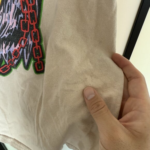 Broken Promises WORST IN ME TEE SAND size large 100% cotton Never Forgive forget - Picture 15 of 16